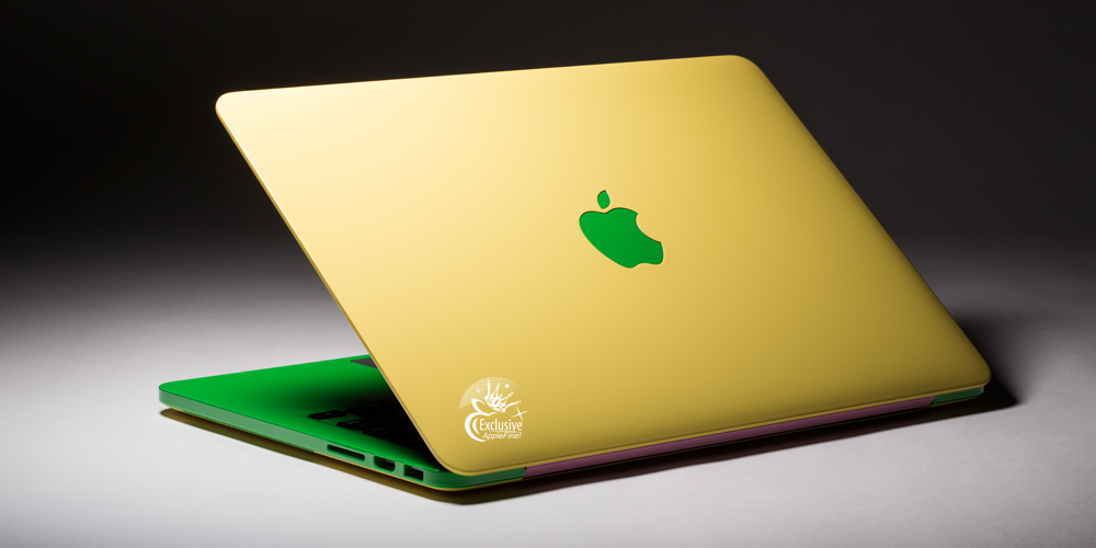 Купить эксклюзивный MacBook Pro Apple green